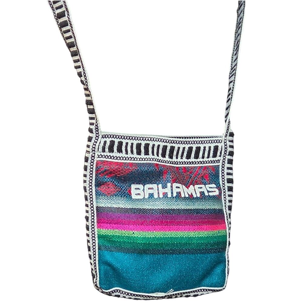 Handmade Bahamas Small Cross Body Purse Zipper Closure